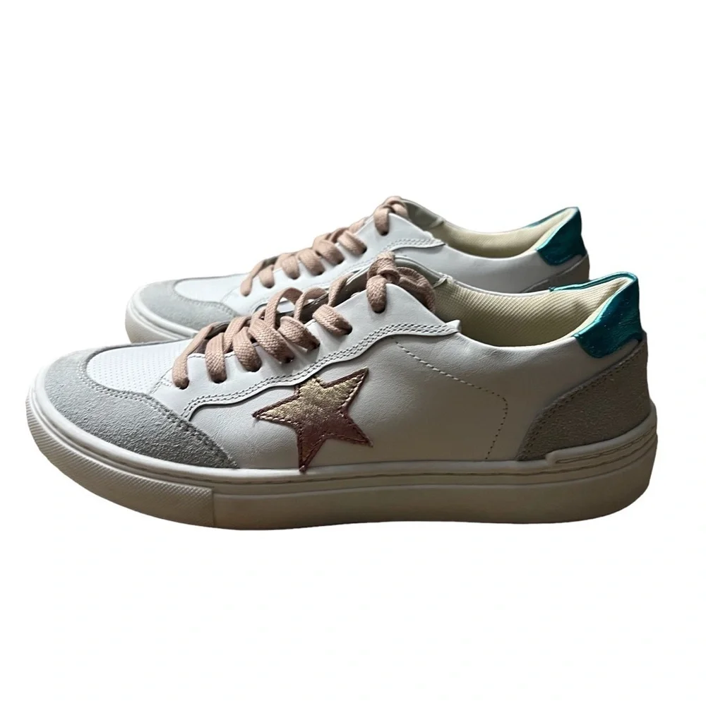 MARK JENKINS Leather Glow Sneakers Size 7